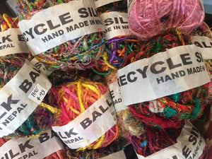 Recycled Sari Silk String 3 pack