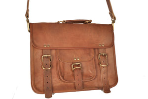 Fair Trade Leather School Style  Bag