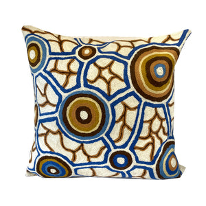 Wool Chain Stitch Cushion Cover - Indigenous Artists