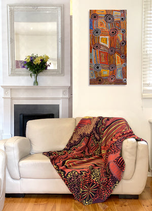 Knitted Cotton Throw - Damien and Yilpi Marks DYM938