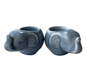 Celadon Ceramic Elephant Tealight Holders