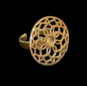 Flower Ring made from Bombshells and Bullets in Cambodia