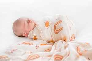 Bubba Bump Swaddling Blanket Rainbow