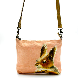 Eco Canvas Cross Body Bag Red Squirrel