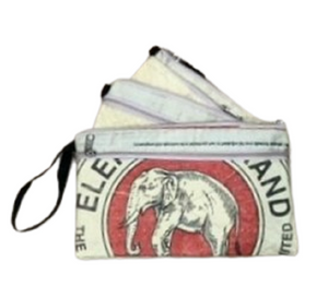 Elephant Brand Antique 3 in 1 Pencil Case or Purse - Fair Trade