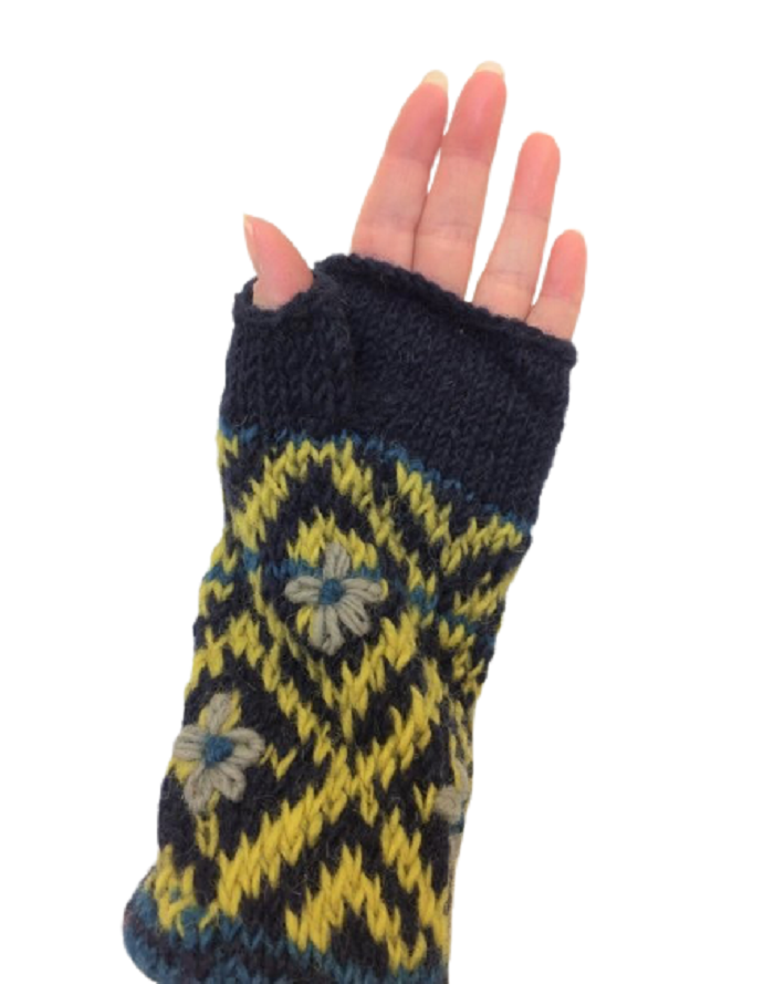 Wool Fingerless Mittens – The Fair Trade Cove