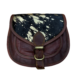 Leather Guitar Style Shoulder Bag with Hyde 7 x 9
