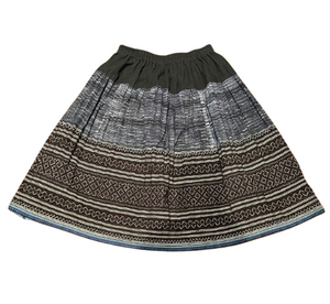 Hilltribe Vintage Fabric Skirt Denim Navy 57cm