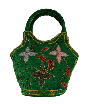 Beaded Velvet Boho Small Bag