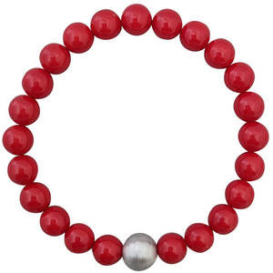 LOVEbomb Red Shell Based Bead Bracelet