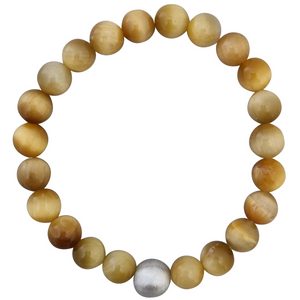 LOVEbomb Honey Tiger Eye Bead Bracelet