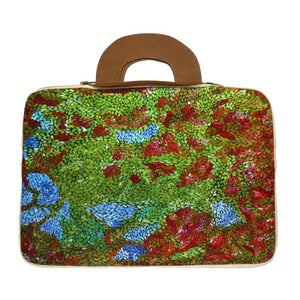 Indigenous Canvas Laptop Case by Patricia Multa