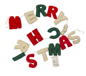 Felt Merry Christmas Garland
