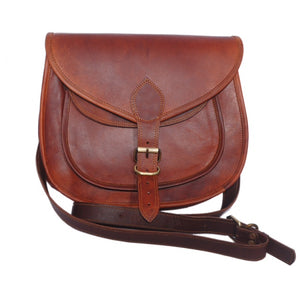 Leather Guitar Style Shoulder Bag