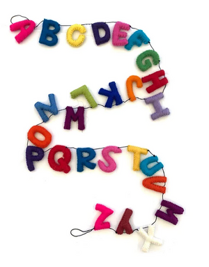 Fair Trade Felt Alphabet Garland