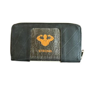 Recycled Tyre Strongman Ladies Zip Wallet