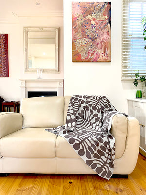 Knitted Cotton Throw - Mitjili Napurrula
