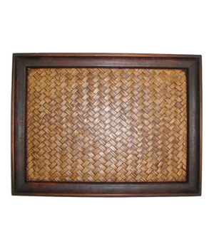 Bamboo Woven Tray 18cm x 31cm