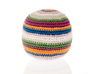 Pebble Pastel Stripey Ball Rattle