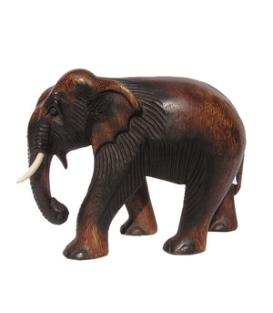 Wooden Elephant 20cm size 6 Hand carved