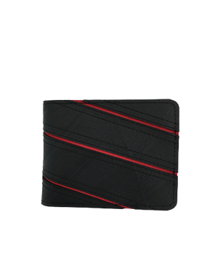 Mens Diagonal Flip Wallet - Recycled Motorcycle Tyres