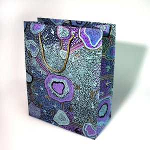 Handmade Indigineous Paper Gift Bag by Pauline Nampijinpa Singleton