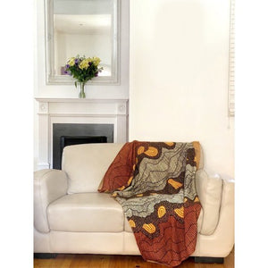 Knitted Cotton Throw - Damien and Yilpi Marks Art