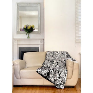 Knitted Cotton Throw - Nelly Paterson Art