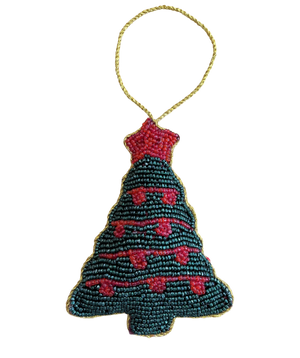Beaded Christmas Tree Decoration