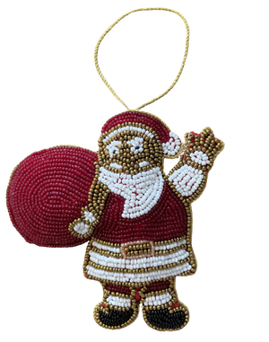 Santa Beaded Decoration