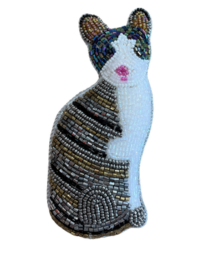 Cat Beaded Decoration