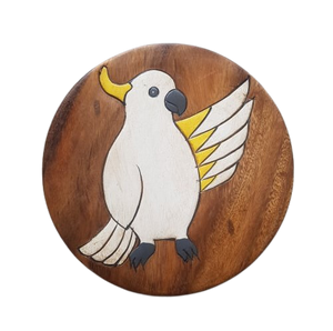 Wooden Kids Stool Cockatoo
