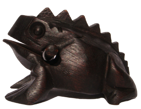 Wooden croaking deals frog
