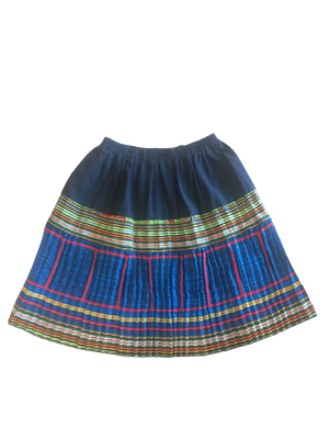 Hilltribe Vintage Fabric Skirt Blue