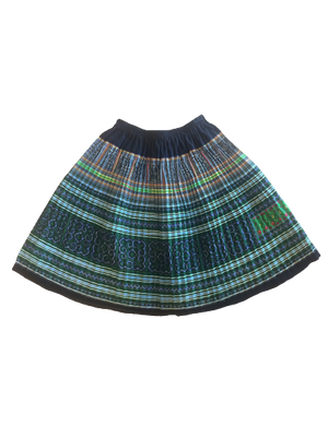 Hilltribe Vintage Fabric Skirt Green