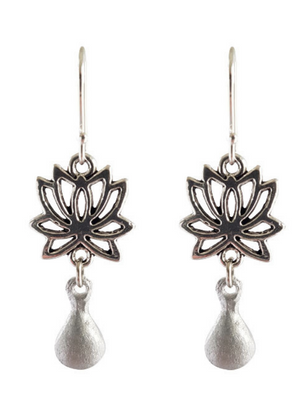 LOVEbomb Lotus Teardrop Earings