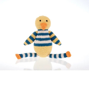 Pebble Organic Cotton Duck Rattle
