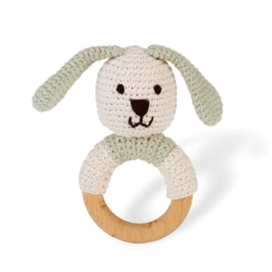 Pebble Bunny Teether Rattle