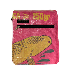 Recycled Fish Feed Small Messenger Bag