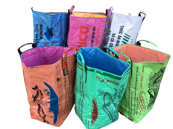 Recycled Laundry Bag made from Fish Feed Bags