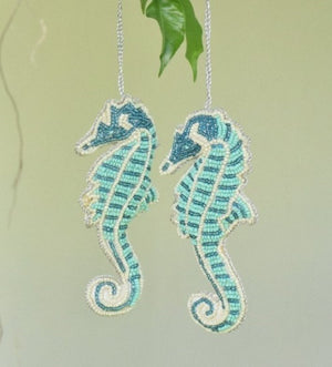 Seahorse Beaded Tree Decoration