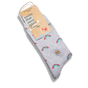 Conscious Steps Socks That Save Lives LGBTQ Rainbow