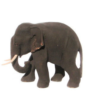 Teak Wooden Elephant 16cm long