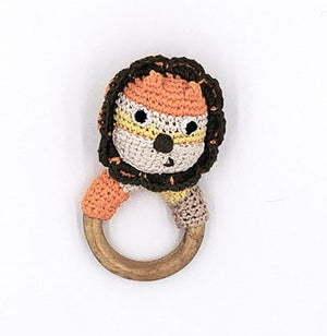 Pebble Lion Teether Rattle
