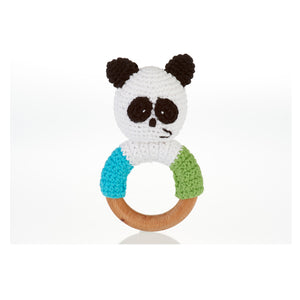 Pebble Panda Teether Rattle