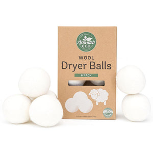 Wool Dryer Balls - Pack of 3 or 6 with storage pouch