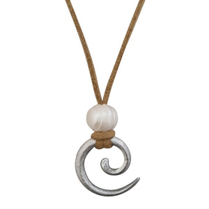 LOVEbomb Spiral & Pearl Necklace
