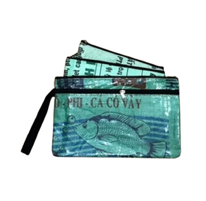 Fish 3 in 1 Pencil Case or Purse with PVC - Fair Trade