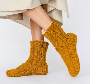 Fair Trade Merino Wool Cable Socks