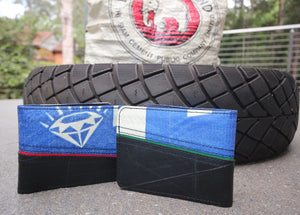 Recycled Tyre and Cement Flip Wallet - Fair Trade
